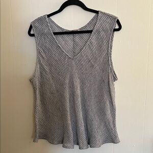 Flax Black and White Checkered Tank Top